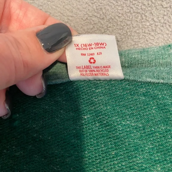 Holiday Time Women's "Merry Merry Merry" Sweatshirt - Size 1X - Picture 4 of 8